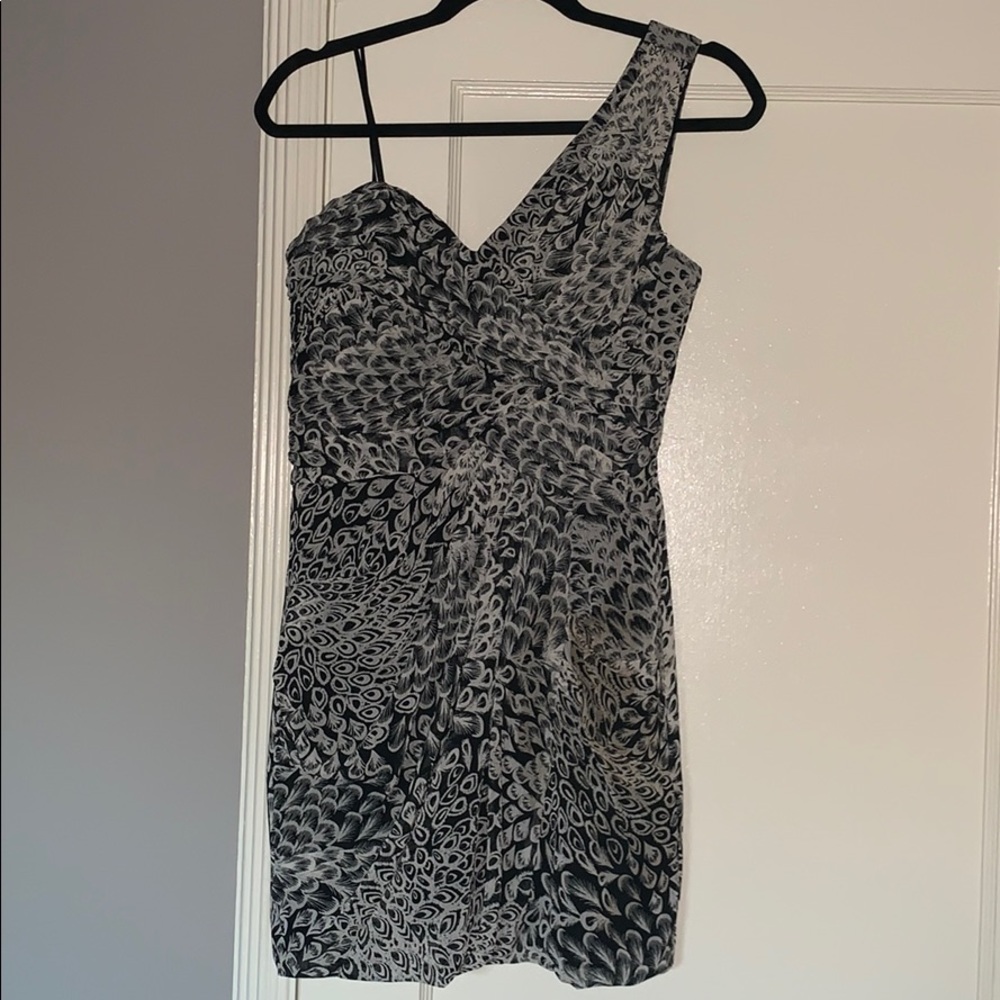 Max and Cleo mini dress. One shoulder